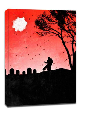 Gears of War Vintage Poster - obraz na płótnie 30x40 cm