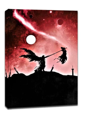 Final Fantasy Vintage Poster v2 - obraz na płótnie 61x91,5 cm