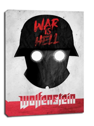 Old World Propaganda - Wolfenstein - obraz na płótnie 70x100 cm