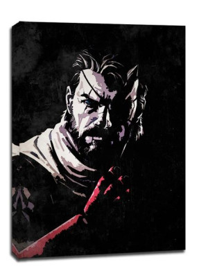 Metal Gear - Big Boss - obraz na płótnie 70x100 cm
