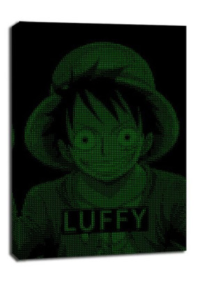 H4CK3D - Luffy, One Piece - obraz na płótnie 40x50 cm