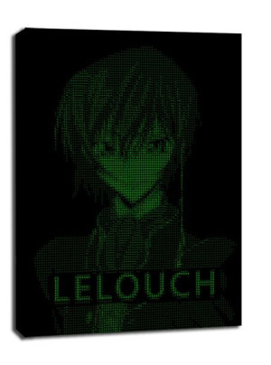 H4CK3D - Lelouch, Code Geass - obraz na płótnie 60x80 cm