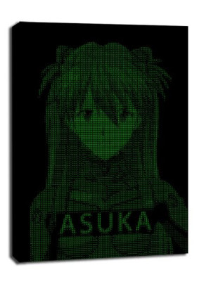 H4CK3D - Asuka, Evangelion - obraz na płótnie 61x91,5 cm