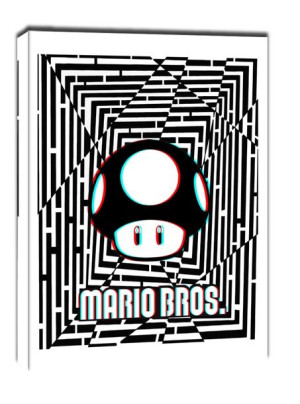 Maze Gaze Mario Bros - obraz na płótnie 60x80 cm