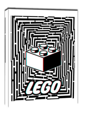 Maze Gaze LEGO - obraz na płótnie 70x100 cm