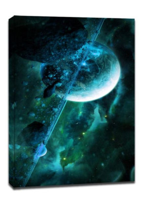 Deep Space, Vermeer - obraz na płótnie 40x60 cm
