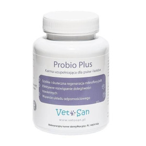 Vetosan Probio Plus Odbudowa Mikroflory Jelit Dla Psów i Kotów 60 Tabletek