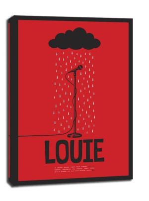Louie, mikrofon - obraz na płótnie 20x30 cm