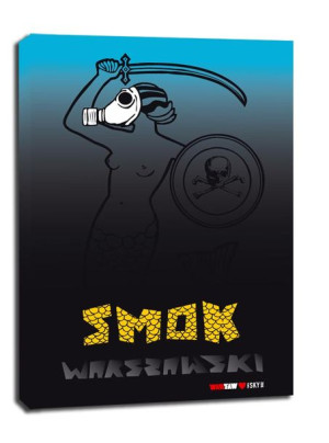 smok - obraz na płótnie 90x120 cm