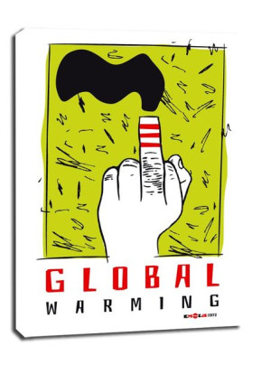 global warming - obraz na płótnie 40x60 cm