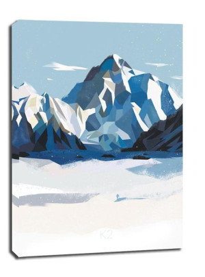 Góry K2 - obraz na płótnie 70x100 cm