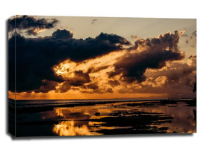 nusa penida sunrise - obraz na płótnie 70x50 cm