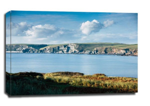 Burgh Island Cliffs - obraz na płótnie 80x60 cm
