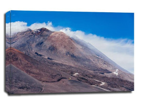 Etna szlak na szczyt - obraz na płótnie 100x70 cm