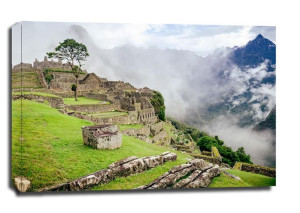 Ruiny Machu Picchu - obraz na płótnie 100x70 cm