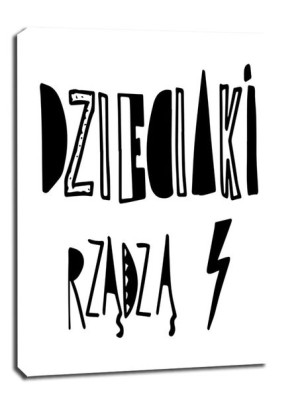 Dzieciaki rządzą - obraz na płótnie 70x100 cm
