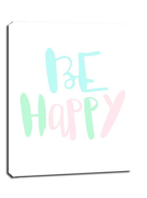 Happy pastele - obraz na płótnie 60x80 cm