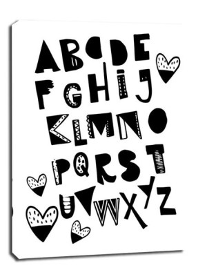 Abc - obraz na płótnie 61x91,5 cm