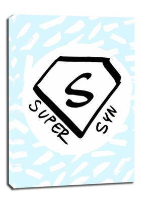 Super syn na białym - obraz na płótnie 40x60 cm