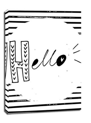 Hello - obraz na płótnie 61x91,5 cm