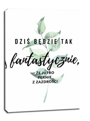 Fantastycznie - obraz na płótnie 40x50 cm