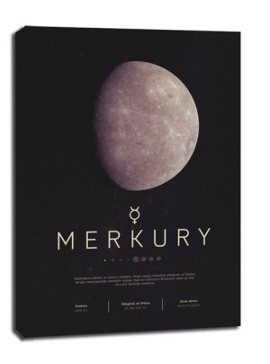 Merkury - obraz na płótnie 61x91,5 cm
