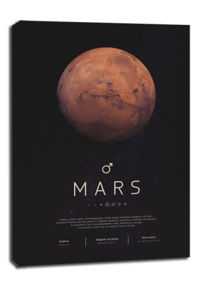 Mars - obraz na płótnie 61x91,5 cm