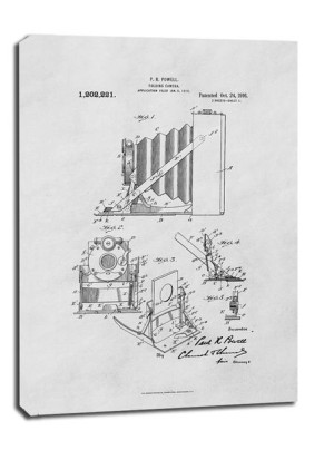 Patent Kamera Składana Projekt z 1916 - obraz na płótnie 50x70 cm