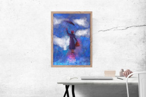 Mary Poppins powraca - plakat premium 40x50 cm