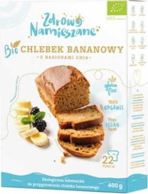Mieszanka do wypieku chlebka  bananowego  z Chia 400 g Zdrowo Namieszane