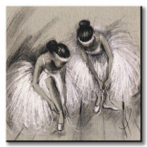 Baletnica Premiere - Obraz na płótnie 60x60 cm