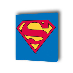 Superman Logo - obraz na płótnie 40x40 cm