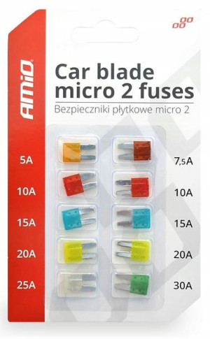 Bezpieczniki Samochodowe Micro 2 Blister 10szt