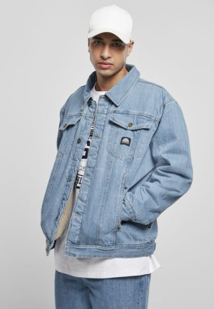 Kurtka Zimowa Denim Sherpa midblue