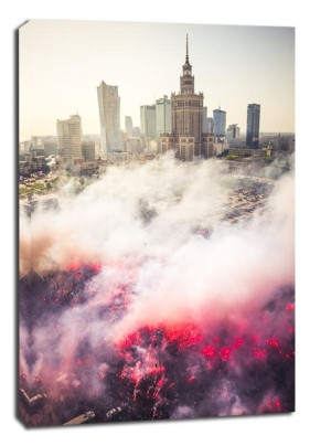 Powstańcza Warszawa - obraz na płótnie 40x50 cm