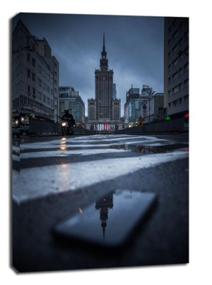 Pałac Kultury i Nauki I - obraz na płótnie 90x120 cm