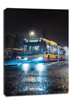 Autobus - obraz na płótnie 70x100 cm