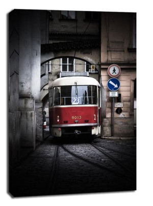 Praga, Tramwaj I - obraz na płótnie 70x100 cm