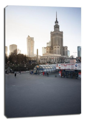 Pusta Warszawa - obraz na płótnie 30x40 cm