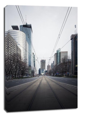 Pusta Warszawa II - obraz na płótnie 30x40 cm