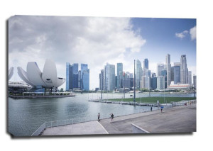Singapur, Miasto - obraz na płótnie 30x20 cm