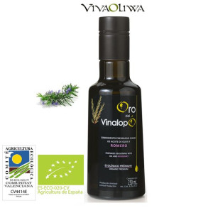 Ekologiczna oliwa z oliwek z rozmarynem Extra Virgin ORO DEL VINALOPÓ 0,25l