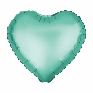 Balon 18" Serce Matowe Zielone