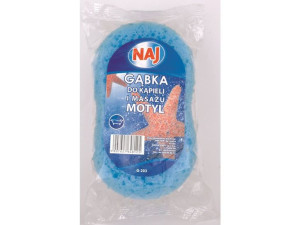 Naj Motyl, gąbka do kąpieli i masażu, 1 sztuka