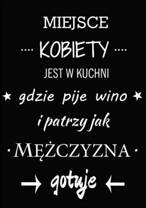 Miejsce kobiety - plakat 21x29,7 cm