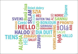 Cześć na różne sposoby - plakat 70x50 cm