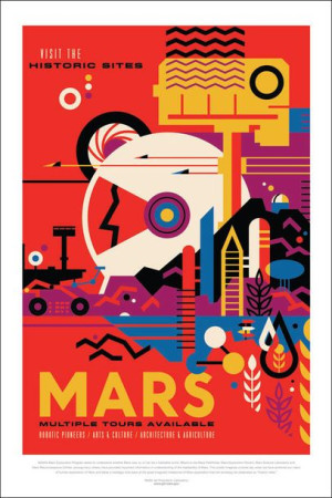 Mars - plakat 30x40 cm