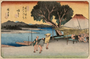 The Sixty-Nine Stations of the Kiso Highway Shionata, Hiroshige - plakat 59