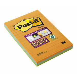 Karteczki samoprzylepne Post-it® Super Sticky XXL Bangkok w linię 101x152 3