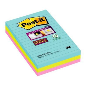 Karteczki samoprzylepne Post-it Super Sticky XXL Miami w linię 101x152mm